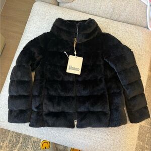Herno Women’s Black Fur Puffer Jacket
